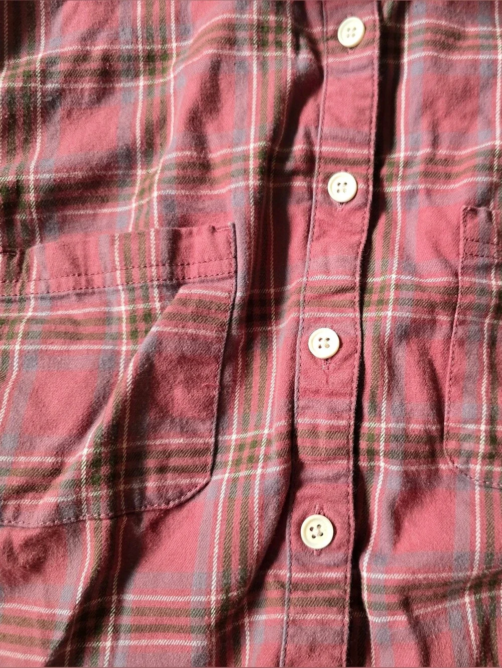 Ridgecut Button Down Plaid Long Sleeve Size Large